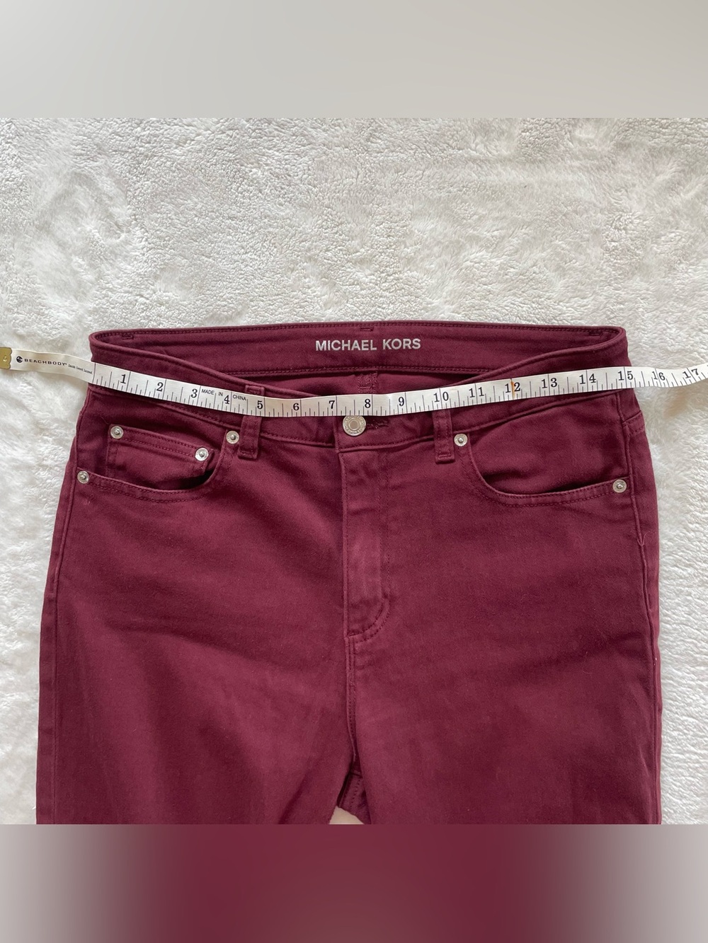 Michael Kors Maroon Slacks size 8 - Picture 10 of 13
